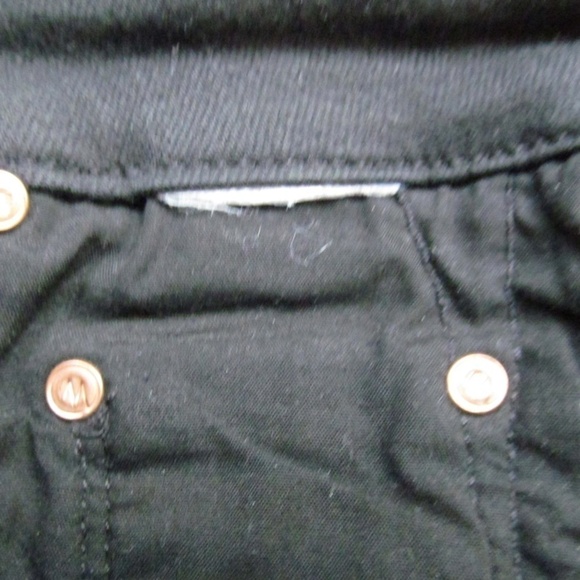 Mother The Looker Ankle Zip Looker Big Stud Black Jeans Womens Size 26 x 28" - Picture 11 of 11